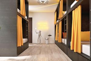 Cama ou camas em um quarto em Stadtaffe - Chic Hostel VIE
