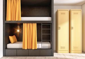 Cama ou camas em um quarto em Stadtaffe - Chic Hostel VIE