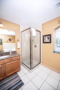 a bathroom with a shower and a sink at MVC - Unit 3301 - Making Memories in Pigeon Forge