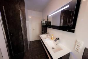 Koupelna v ubytování Wohnung Hirschhöhe im Taunus