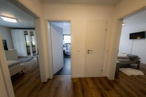 Postel nebo postele na pokoji v ubytování Wohnung Hirschhöhe im Taunus