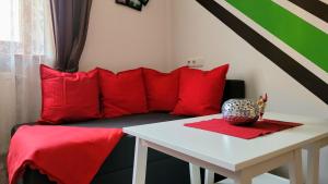 Posezení v ubytování Ferienwohnung Kreuz