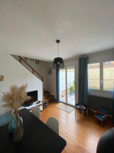 Χώρος καθιστικού στο Petite maison de vacances