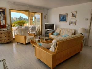 Posezení v ubytování Las Velas 3 18 Fantástico apartamento con vistas