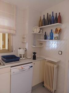Kuchyň nebo kuchyňský kout v ubytování Las Velas 3 18 Fantástico apartamento con vistas