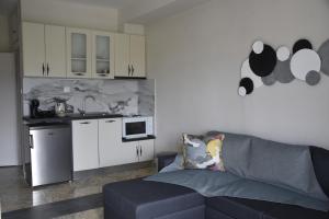 A kitchen or kitchenette at ARELIA APARTMENTS IERISSOS