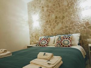 Кровать или кровати в номере BlueSun Apartments