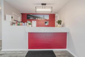 Kuchyň nebo kuchyňský kout v ubytování Motel Champlain