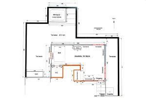 Plan piętra w obiekcie Apartment Penthouse AMATISTA
