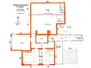 Plan piętra w obiekcie Apartment Penthouse AMATISTA