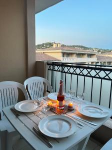 Balkón alebo terasa v ubytovaní Cannes Apartment