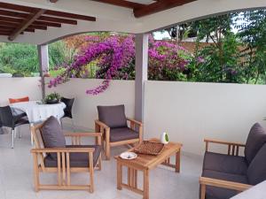 Zahrada ubytování Paradis Caché - Confort Terrasse - Kybo Karaib Location - pkg - Mtgne