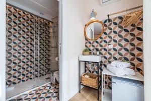 Koupelna v ubytování Vestal Suites Domo