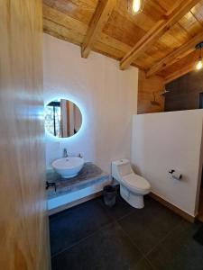 Kúpeľňa v ubytovaní Cabaña La Finca Mazamitla