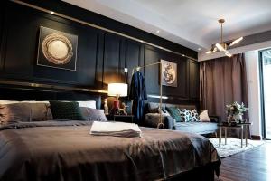 WESU微宿轻奢公寓（深圳南山科技园店）房間的床