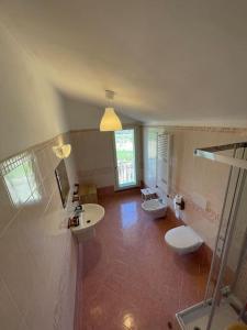 Koupelna v ubytování Charming apartment in Tuscany