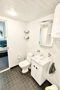 Koupelna v ubytování Lehola Apartment - kontaktivaba sissepääs