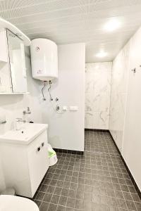 Koupelna v ubytování Lehola Apartment - kontaktivaba sissepääs