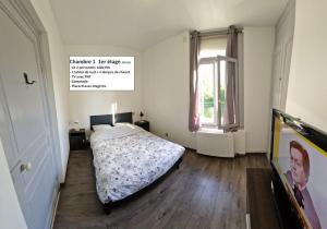 Posteľ alebo postele v izbe v ubytovaní Magnifique maison Amiens en bord de somme 8 pers