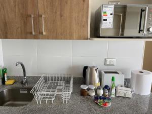 Kuchyň nebo kuchyňský kout v ubytování Departamento Chillan céntrico