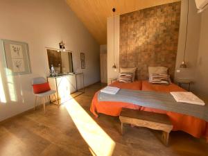 Uma cama ou camas num quarto em Villa Silene