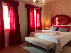 Uma cama ou camas num quarto em Villa Silene
