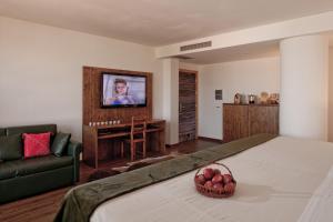 TV a/nebo společenská místnost v ubytování PianoB - Breakfast Hotel & Bar