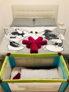 Łóżko lub łóżka w pokoju w obiekcie KOSI Thermen-Vulkanland Appartement