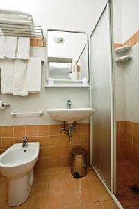 Koupelna v ubytování Albergo Villa Mauri