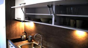 Kuchyňa alebo kuchynka v ubytovaní Apartament Wiślany Sen + 37 fotografií