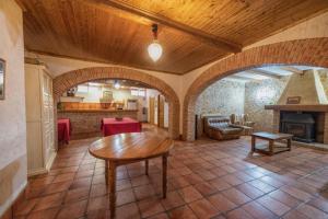 Posezení v ubytování Casa rural collao de lobo