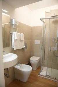 Koupelna v ubytování Hotel Montevecchio