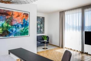 TV a/nebo společenská místnost v ubytování Lendhotel