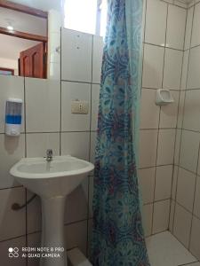 Koupelna v ubytování Casa D´Maria