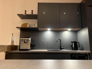Kuchyň nebo kuchyňský kout v ubytování Appartements Plus