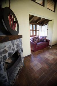 Posezení v ubytování Cabañas La Cascada