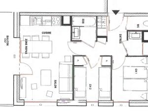 Zdjęcie z galerii obiektu Appartement Neuf 6 Pers, 3 Pièces, Balcon, Parking, Centre Station Les Saisies - FR-1-293-377 w mieście Hauteluce