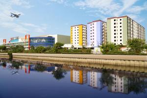 Nespecifikovaný výhled na destinaci Kemplang nebo výhled na město při pohledu z aparthotelu