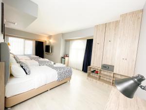 Ένα ή περισσότερα κρεβάτια σε δωμάτιο στο Center Inn Hotel Maltepe İstanbul