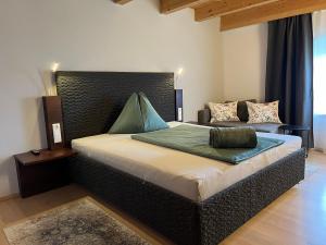 Postel nebo postele na pokoji v ubytování Brucknergut
