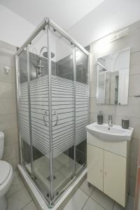 Koupelna v ubytování Studio Rene 3