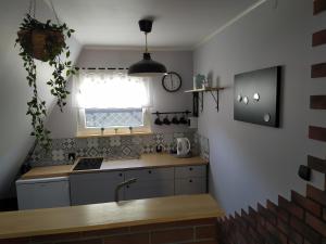 Kuchyň nebo kuchyňský kout v ubytování Bukowy Domek Całoroczny