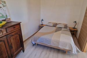 Posteľ alebo postele v izbe v ubytovaní Mas Catalan Nature et Calme