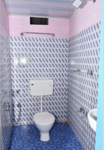 蒙納的住宿－Blackcherry Munnar，一间带卫生间和水槽的浴室