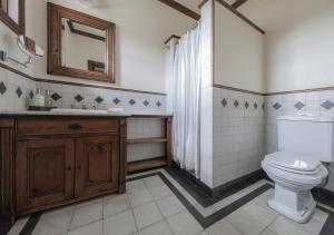 コクランにあるExplora en Parque Nacional Patagoniaのバスルーム(トイレ、洗面台、鏡付)