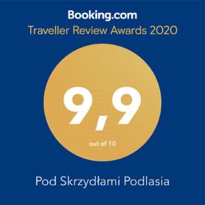 Certifikát, ocenenie alebo iný dokument vystavený v ubytovaní Pod Skrzydłami Podlasia