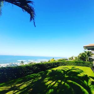 a view of the beach from the house at Burnham House B&B in Durban