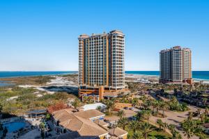 an aerial view of the resort and the beach at Portofino 4-1002 in Pensacola Beach