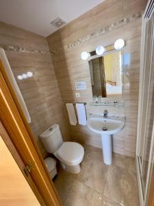 Koupelna v ubytování Hotel Cabello