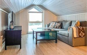 A seating area at Beautiful Home In Noresund With House A Mountain View